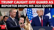 Trump Stunned as Reporter Throws His 2020 Iran Remark Back at Him