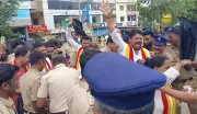 Udupi Police Detains Over 20 KRV Activists Protesting CM Vijay