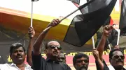 Vaiko Detained During Black Flag Protest Against TN Governor Over Thiruvalluvar Portrait