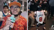 Viral Knicks chant celebrates New York diversity, makes fan an internet star