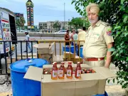 Zirakpur Police Seize 100 Cartons of Illicit Liquor, Arrest Driver in Night Raid