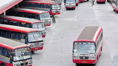 3 injured as KSRTC bus topples after lorry collision near Nandi Hills