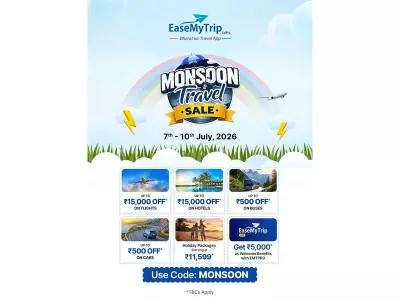 EaseMyTrip Launches Monsoon Travel Sale with Discounts on Flights, Hotels, and More