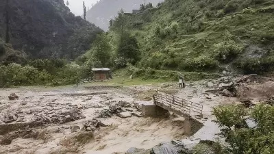 Flashfloods Block Doda-Kishtwar Highway, Bury Vehicles at Kwar Power Project