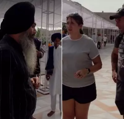 Foreigner Wearing Shorts to Golden Temple Gently Reminded of Dress Code by Sewadar