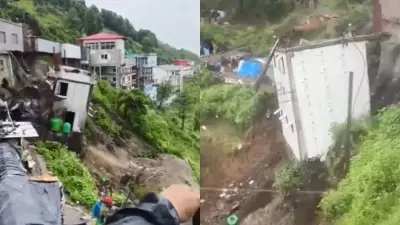 House Collapses in Tehri Garhwal as Heavy Rain Triggers Landslide Fears