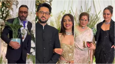 Jackie Shroff, Sonakshi Sinha Attend Akanksha Ranjan Kapoor & Sharan Sharma's Wedding Reception