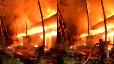 Massive Fire at Oil Factory in Kozhikode, Goods Worth Lakhs Gutted