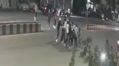 Nagpur Rowdy Bikers Assault Traffic Constable; CCTV Captures Attack