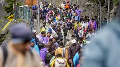 Over 12,000 pilgrims visit Amarnath cave shrine on first day of yatra