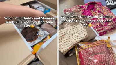 Parents send 20 kg parcel from India to daughter in Canada, video goes viral