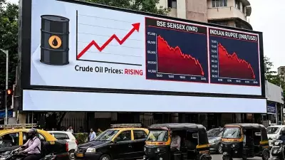 Sensex, Rupee Drop as Crude Surges 7% After Trump Ends Iran Ceasefire