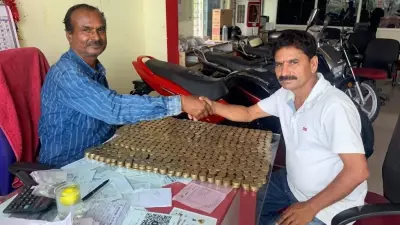 Telangana Man Buys Rs 1.10 Lakh Bike with Rs 10 Coins Saved Since 2017