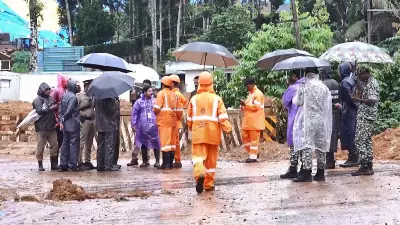 Wayanad Mudslide: 5 Missing as Rescuers Search Through Rubble