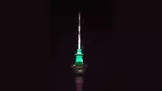 Auckland Sky Tower Lit in Tricolour for PM Modi's New Zealand Visit