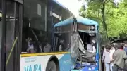 BMTC Bus Crashes Into Stationary Vayu Vajra Bus in Bengaluru; Several Injured