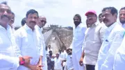 BRS Leaders Inspect Rajolibanda Diversion Scheme in Raichur, Karnataka