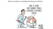 Cartoon Satirizes Babar's Mines Exploding Centuries Later