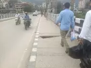 Damaged bridge footpaths in Mandi's Paddal ward pose risk to pedestrians