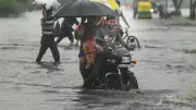 Delhi battered by heavy rains: Waterlogging, traffic chaos, red alert issued by IMD