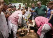 Delhi Speaker Vijender Gupta launches tree plantation drive in Rohini