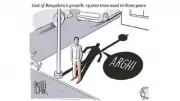 DH Cartoon Highlights Environmental Cost of Bengaluru's Growth