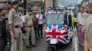 Foreign Tourists Fined for Driving British-Themed Auto Rickshaw on Shimla's Mall Road