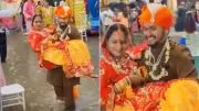 Groom Carries Bride Through Flooded Venue in Indore, Viral Video Wins Hearts