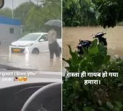 Gurugram turns into 'Venice' after 2 hours of rain, roads waterlogged