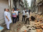 Heavy Rain Wreaks Havoc in Ludhiana: Waterlogging, Road Damage, Wall Collapse