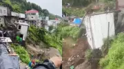 House Collapses in Tehri Garhwal as Heavy Rain Triggers Landslide Fears