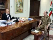 Lebanese President Aoun discusses security with Army Chief amid Israeli strikes