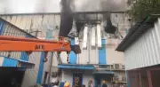 Massive Fire at Kaizen Pharma in Baddi, No Casualties Reported