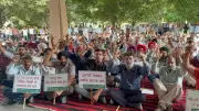 PAU staff protest march and pen-down strike over unmet demands