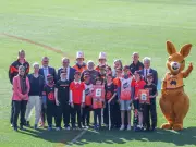 PM Modi Meets Young Cricketers at Melbourne Cricket Ground with Albanese