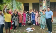 Punjab teachers protest SIR duty on holidays, burn orders in Amritsar