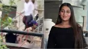 Siya Goyal Makes Obscene Gesture to Media in Ketan Agarwal Murder Case