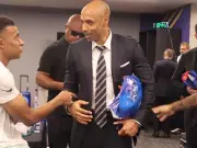 Thierry Henry Visits France's Locker Room After World Cup Quarterfinal Win
