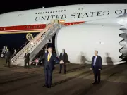 Trump Says Air Force One Sent to RAF Mildenhall for Servicemembers